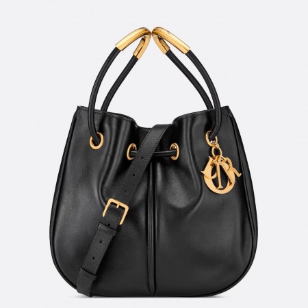 Dior Nolita Medium Bag in Black Calfskin