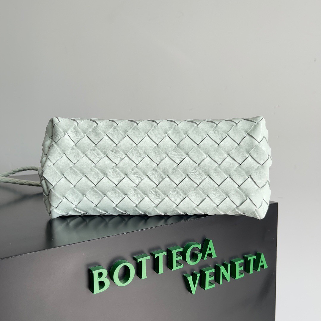 bo*te*ga Ve*ne*ta small andiamo bag in glacier intrecciato lambskin
