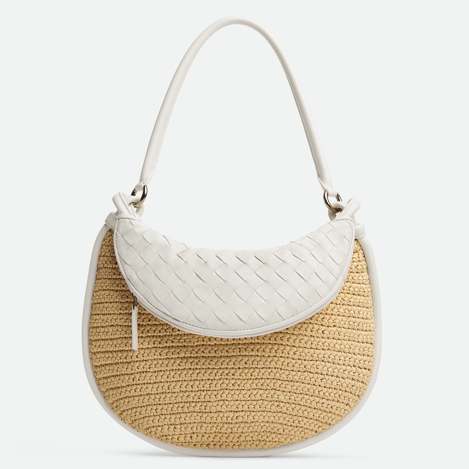 bo*te*ga Ve*ne*ta gemelli medium bag in natural raffia