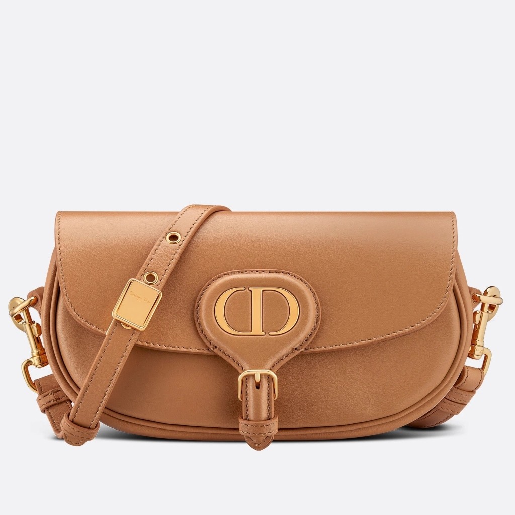 D*or bobby east-west bag in amber box calfski