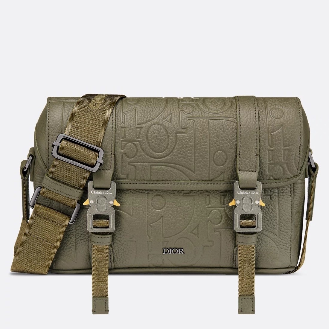 D*or hit the road flap messenger bag in khaki gravity leather