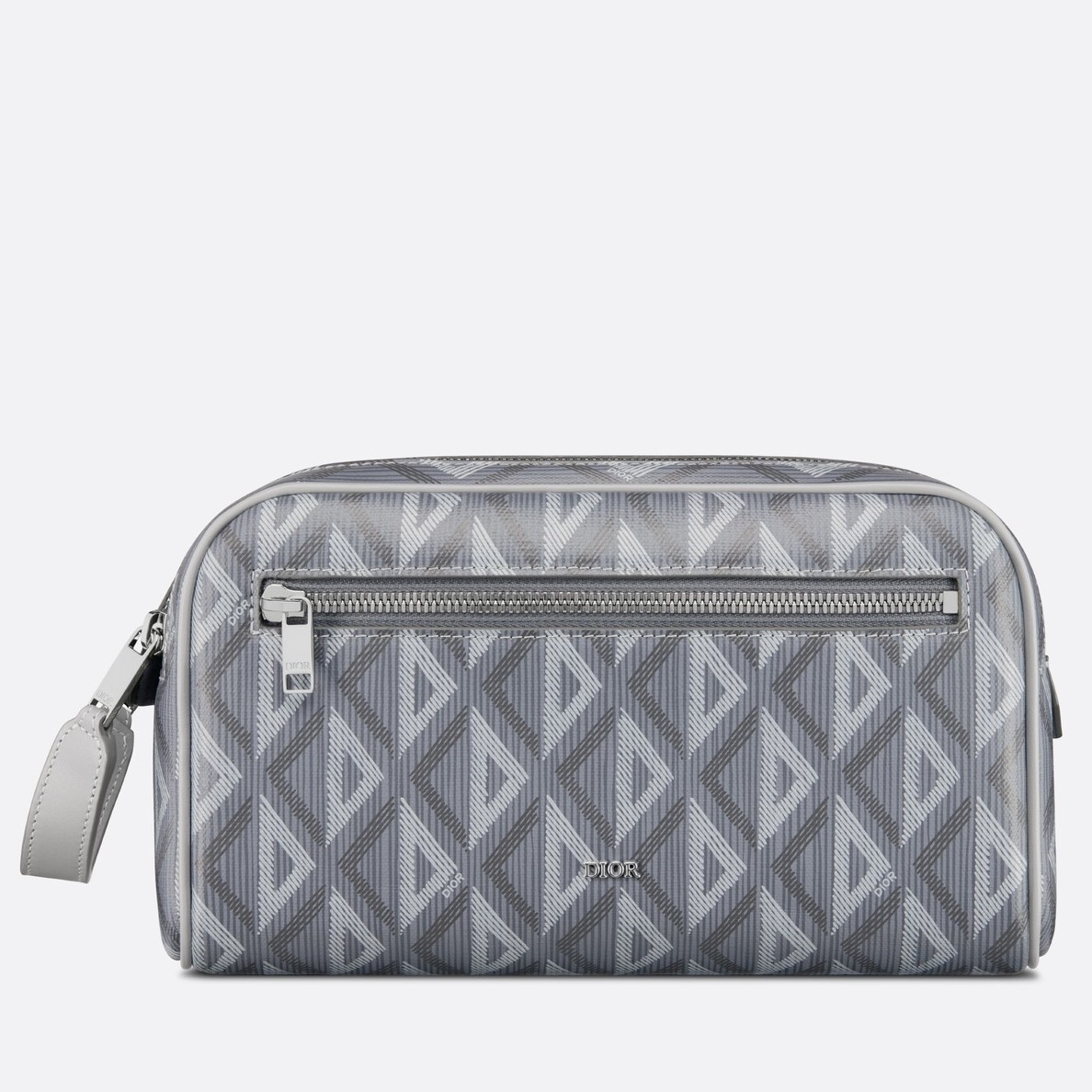 D*or toiletry bag in grey cd diamond canvas