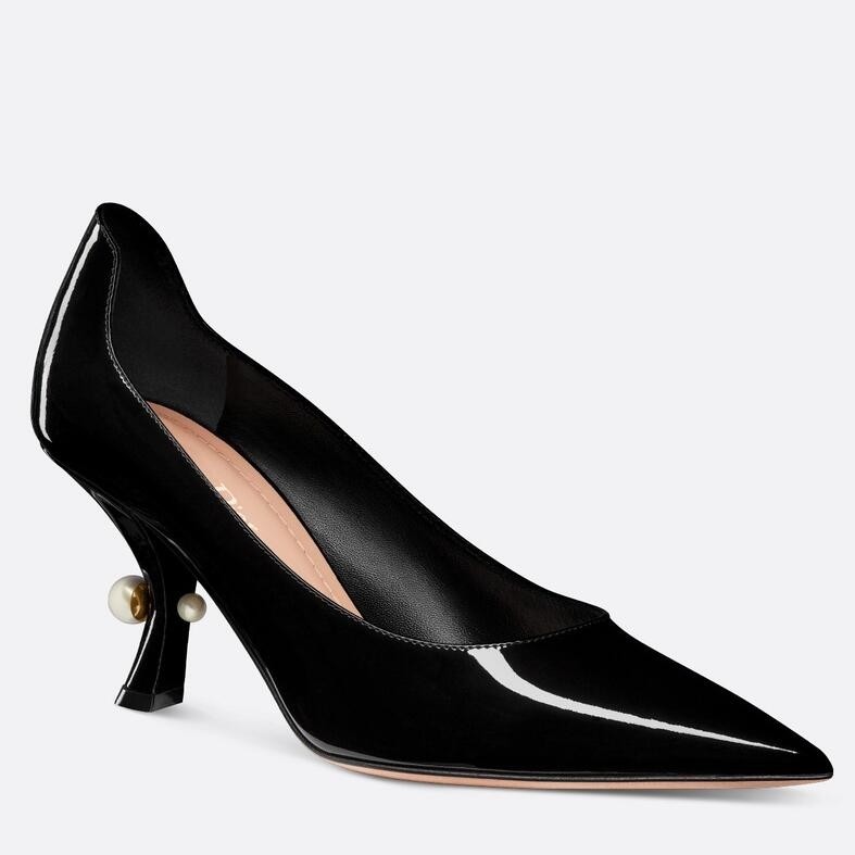 D*or tribales pumps 80mm in black patent calfskin