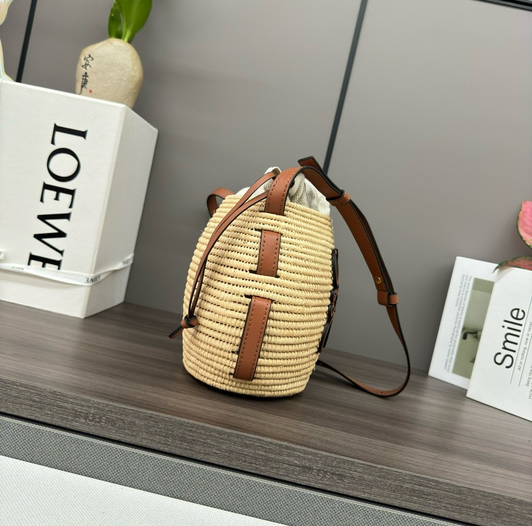 Loewe x Paula’s Ibiza Raffia Beehive Basket Bag