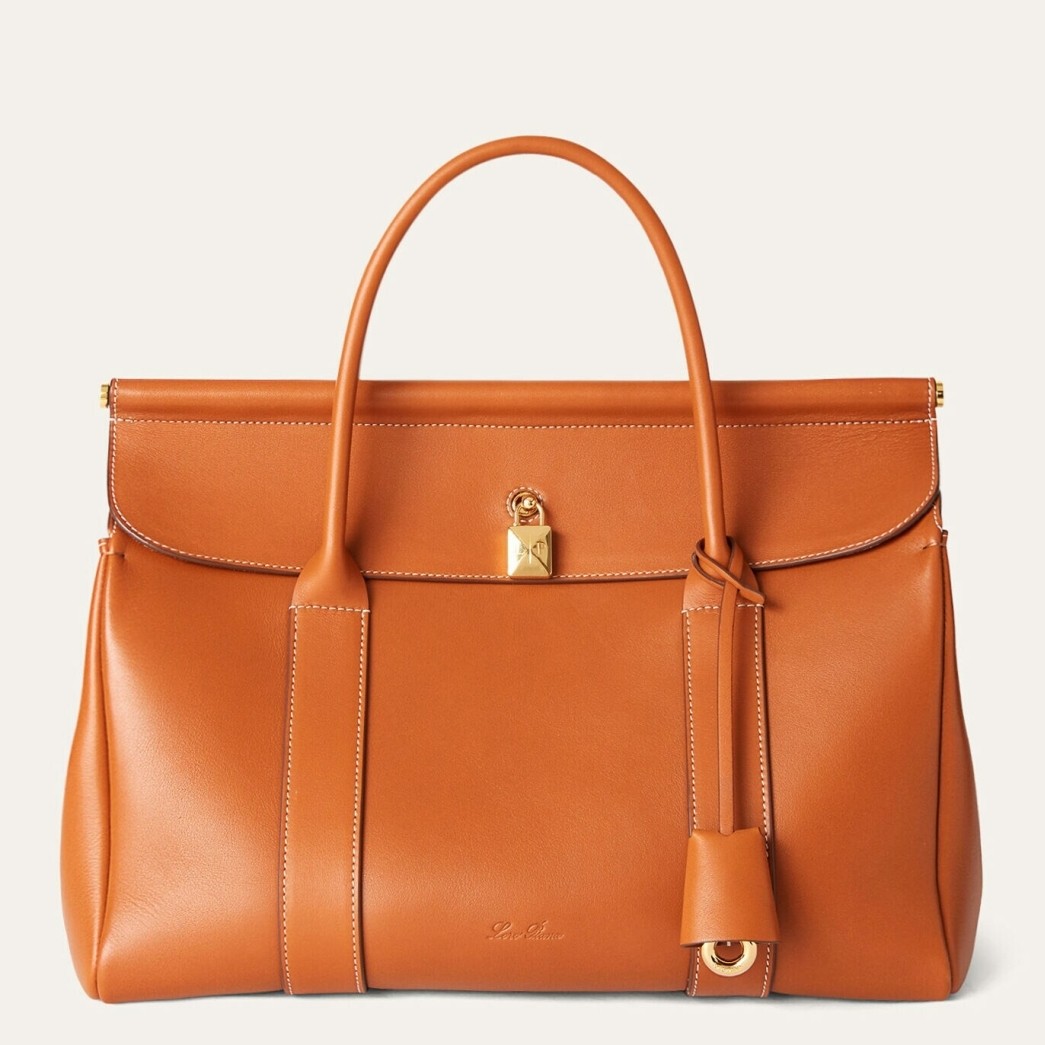 Loro Piana Loom L32 Bag in Tan Smooth Calfskin