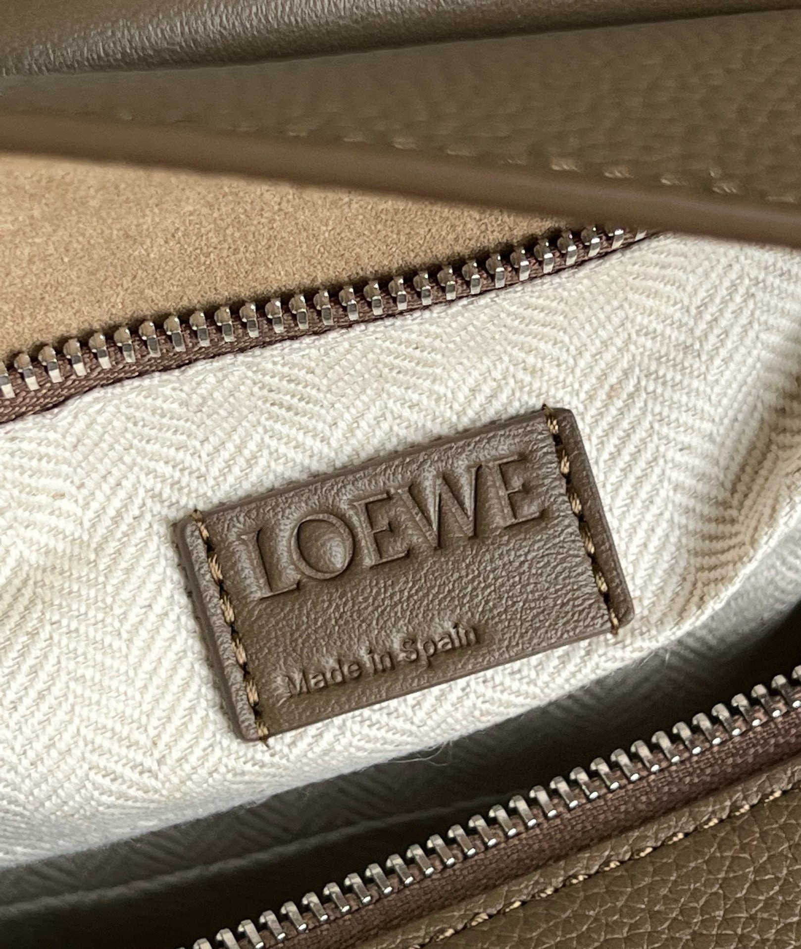 Loewe Puzzle Medium Bag in Dark Cigar Grained Calfskin