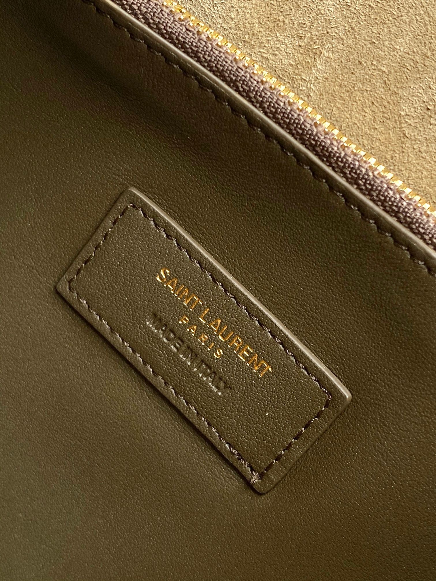 Saint Laurent Le 5 À 7 Supple Large Hobo Bag in Green Suede Leather