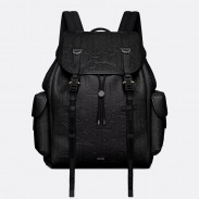 Dior Hit the Road Backpack with Flap in Black Gravity Leather 