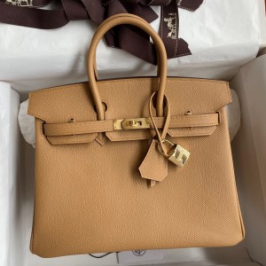 Hermes Birkin 25 Retourne Handmade Bag In Mauve Sylvestre Swift