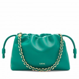 Loewe Flamenco Purse in Emerald Green Nappa Lambskin