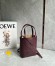 Loewe Mini Puzzle Fold Tote Bag in Bordeaux Calfskin